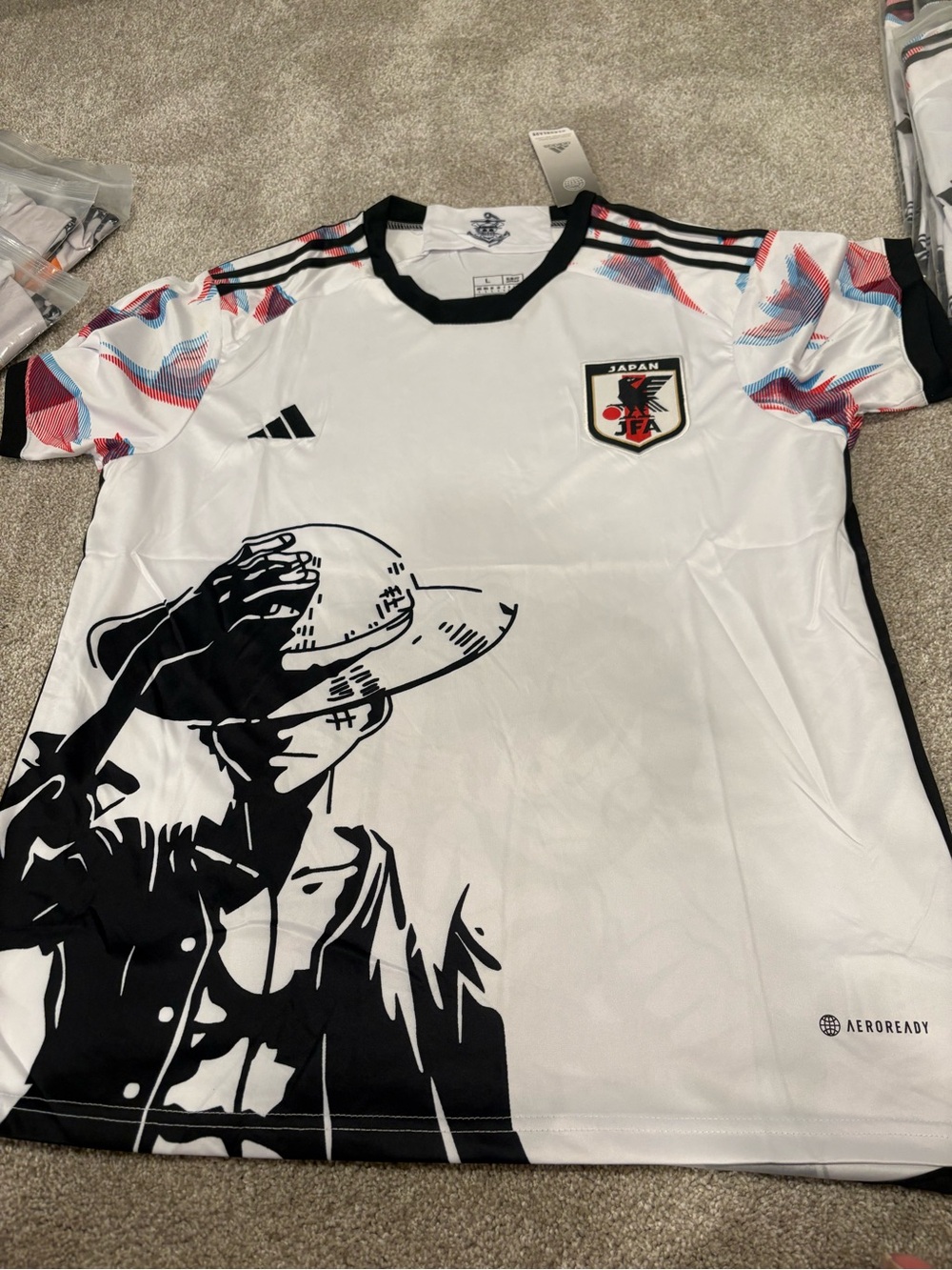 Adidas Japan one piece concept kit- LUFFY concept kit slim fit jersey